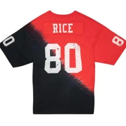 Apparel Mitchell & Ness T-Shirts & Tops-Name & Number Ss Tie Dye Top San Francisco 49Ers Jerry Rice