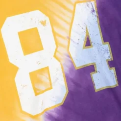 Apparel Mitchell & Ness T-Shirts & Tops-Name & Number Ss Tie Dye Top Minnesota Vikings Randy Moss