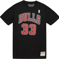 Apparel Mitchell & Ness T-Shirts & Tops-Name & Number Tee Chicago Bulls 1996-97 Scottie Pippen