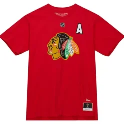 Apparel Mitchell & Ness T-Shirts & Tops-Name & Number Tee Chicago Blackhawks Chris Chelios