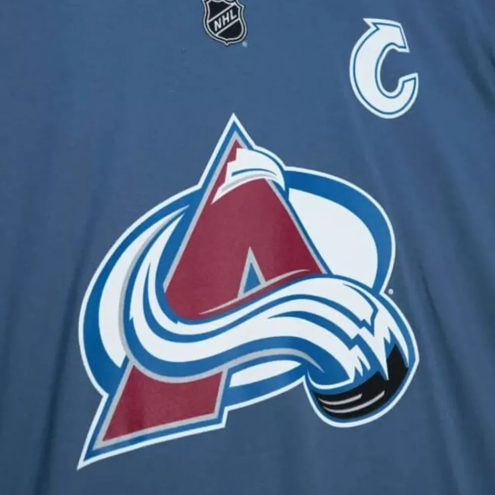Apparel Mitchell & Ness T-Shirts & Tops-Name & Number Tee Colorado Avalanche Joe Sakic