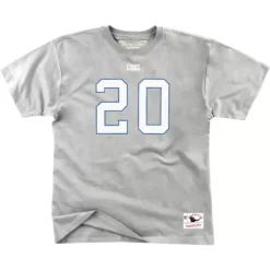Apparel Mitchell & Ness T-Shirts & Tops-Name & Number Tee Detroit Lions Barry Sanders