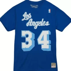 Apparel Mitchell & Ness T-Shirts & Tops-Name & Number Tee Los Angeles Lakers 1996-97 Shaquille O'Neal
