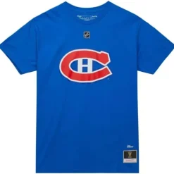 Apparel Mitchell & Ness T-Shirts & Tops-Name & Number Tee Montreal Canadiens Patrick Roy
