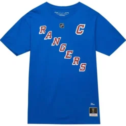 Apparel Mitchell & Ness T-Shirts & Tops-Name & Number Tee New York Rangers Mark Messier