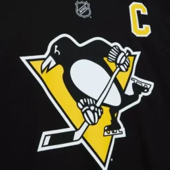 Apparel Mitchell & Ness T-Shirts & Tops-Name & Number Tee Pittsburgh Penguins Mario Lemieux
