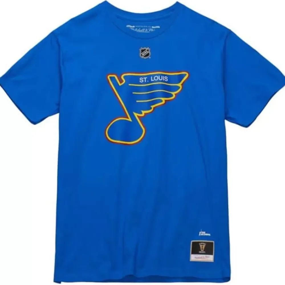 Apparel Mitchell & Ness T-Shirts & Tops-Name & Number Tee St. Louis Blues Brett Hull