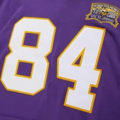 Apparel Mitchell & Ness Hoodies & Sweatshirts-Name And Number Fleece Hoodie Minnesota Vikings 2000 Randy Moss
