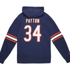 Apparel Mitchell & Ness Hoodies & Sweatshirts-Name And Number Fleece Hoodie Chicago Bears 1983 Walter Payton