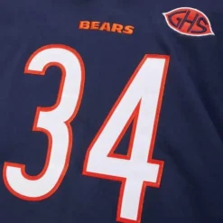 Apparel Mitchell & Ness Hoodies & Sweatshirts-Name And Number Fleece Hoodie Chicago Bears 1983 Walter Payton