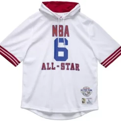 Apparel Mitchell & Ness T-Shirts & Tops-Name And Number Mesh Hoody All Star East 1985-86 Julius Erving