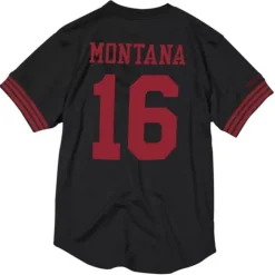 Apparel Mitchell & Ness T-Shirts & Tops-Name And Number Mesh Top San Francisco 49Ers 1990 Joe Montana