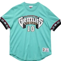 Apparel Mitchell & Ness T-Shirts & Tops-Name And Number Mesh Top Vancouver Grizzlies 1998-99 Mike Bibby