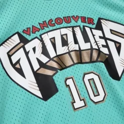 Apparel Mitchell & Ness T-Shirts & Tops-Name And Number Mesh Top Vancouver Grizzlies 1998-99 Mike Bibby
