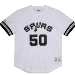 Apparel Mitchell & Ness T-Shirts & Tops-Name And Number Mesh Top San Antonio Spurs 1990-91 David Robinson