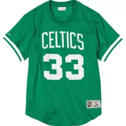 Apparel Mitchell & Ness T-Shirts & Tops-Name And Number Mesh Top Boston Celtics 1986-87 Larry Bird
