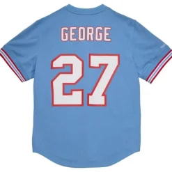 Apparel Mitchell & Ness T-Shirts & Tops-Name And Number Mesh Top Houston Oilers 1997 Eddie George