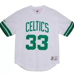 Apparel Mitchell & Ness T-Shirts & Tops-Name And Number Mesh Top Boston Celtics 1986-87 Larry Bird