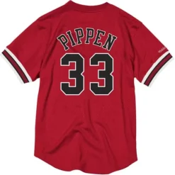 Apparel Mitchell & Ness T-Shirts & Tops-Name And Number Mesh Top Chicago Bulls Scottie Pippen