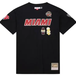 Apparel Mitchell & Ness T-Shirts & Tops-Nba Hof N&N Premium Tee Miami Heat Dwyane Wade