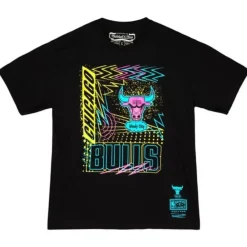 Apparel Mitchell & Ness T-Shirts & Tops-Neon Tee Chicago Bulls