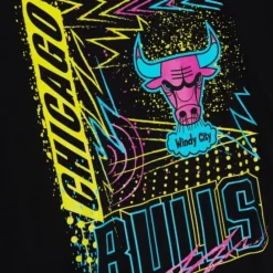Apparel Mitchell & Ness T-Shirts & Tops-Neon Tee Chicago Bulls