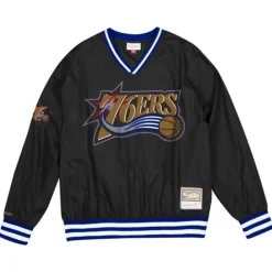 Apparel Mitchell & Ness T-Shirts & Tops-Neon World Pullover Philadelphia 76Ers