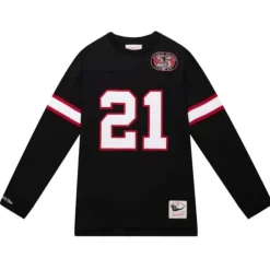 Apparel Mitchell & Ness T-Shirts & Tops-N&N Longsleeve Tee Atlanta Falcons 1989 Deion Sanders