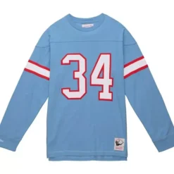 Apparel Mitchell & Ness T-Shirts & Tops-N&N Longsleeve Tee Houston Oilers 1980 Earl Campbell