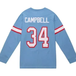 Apparel Mitchell & Ness T-Shirts & Tops-N&N Longsleeve Tee Houston Oilers 1980 Earl Campbell