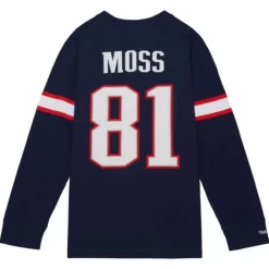 Apparel Mitchell & Ness T-Shirts & Tops-N&N Longsleeve Tee New England Patriots 2009 Randy Moss