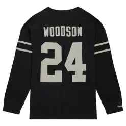 Apparel Mitchell & Ness T-Shirts & Tops-N&N Longsleeve Tee Oakland Raiders 1998 Charles Woodson