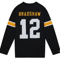 Apparel Mitchell & Ness T-Shirts & Tops-N&N Longsleeve Tee Pittsburgh Steelers 1976 Terry Bradshaw