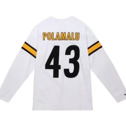 Apparel Mitchell & Ness T-Shirts & Tops-N&N Longsleeve Tee Pittsburgh Steelers 2006 Troy Polamalu