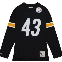 Apparel Mitchell & Ness T-Shirts & Tops-N&N Longsleeve Tee Pittsburgh Steelers 2005 Troy Polamalu