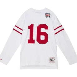 Apparel Mitchell & Ness T-Shirts & Tops-N&N Longsleeve Tee San Francisco 49Ers 1990 Joe Montana