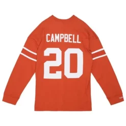 Apparel Mitchell & Ness T-Shirts & Tops-N&N Longsleeve Tee University Of Texas At Austin 1977 Earl Campbell