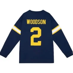 Apparel Mitchell & Ness T-Shirts & Tops-N&N Longsleeve Tee University Of Michigan 1997 Charles Woodson