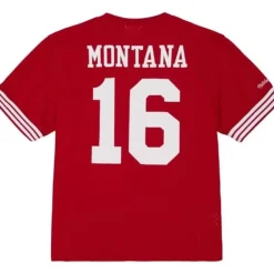 Apparel Mitchell & Ness T-Shirts & Tops-N&N Mesh Top San Francisco 49Ers 1990 Joe Montana