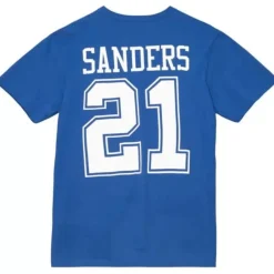 Apparel Mitchell & Ness T-Shirts & Tops-N&N Royal Dallas Cowboys Deion Sanders