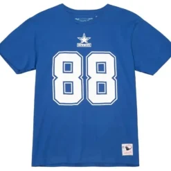 Apparel Mitchell & Ness T-Shirts & Tops-N&N Royal Dallas Cowboys Michael Irvin