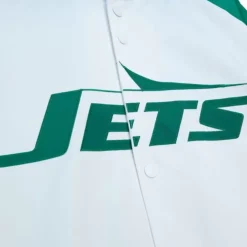 Apparel Mitchell & Ness Jackets & Outerwear-Ny Jets Sack Exchange Lightweight Satin Jacket New York Jets