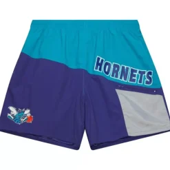 Apparel Mitchell & Ness Shorts-Nylon Utility Shorts Charlotte Hornets