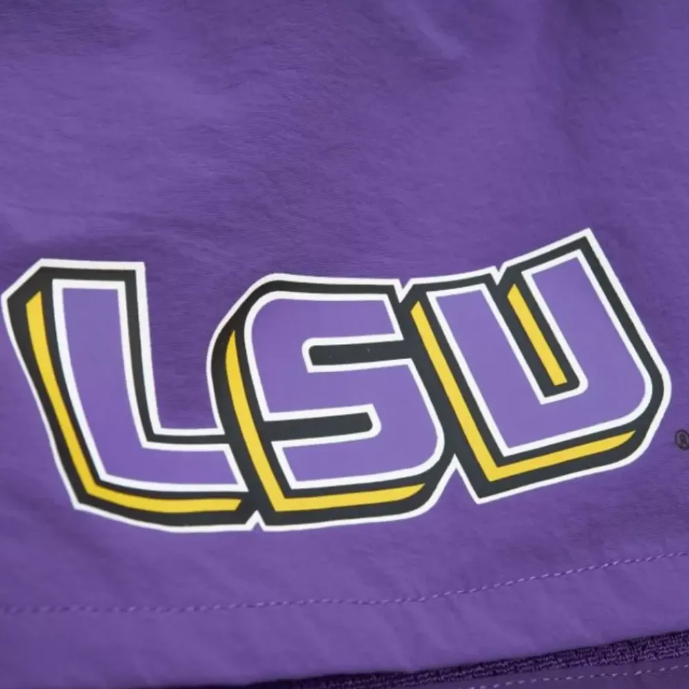 Apparel Mitchell & Ness Shorts-Nylon Utility Shorts Louisiana State University