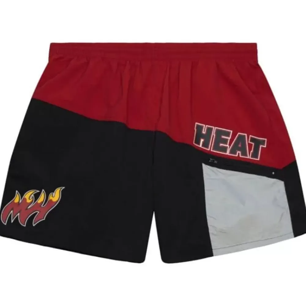 Apparel Mitchell & Ness Shorts-Nylon Utility Shorts Miami Heat