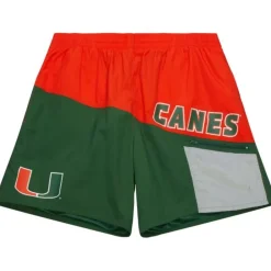 Apparel Mitchell & Ness Shorts-Nylon Utility Shorts University Of Miami