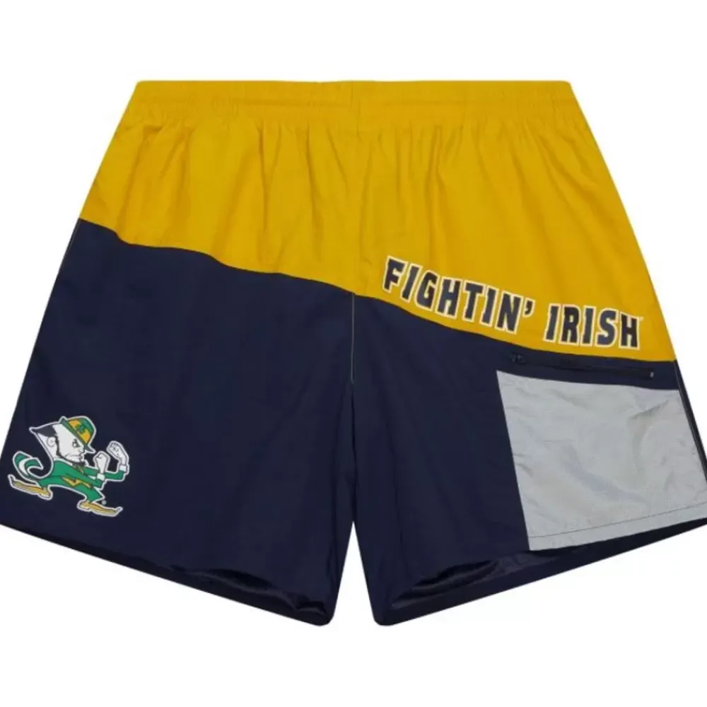 Apparel Mitchell & Ness Shorts-Nylon Utility Shorts University Of Notre Dame
