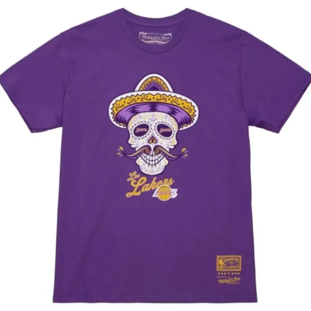 Apparel Mitchell & Ness T-Shirts & Tops-Ofrenda Tee Los Angeles Lakers