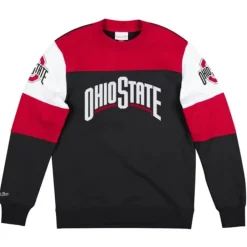 Apparel Mitchell & Ness Hoodies & Sweatshirts-Overtime Win Fleece Crew Ohio State University