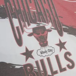 Apparel Mitchell & Ness T-Shirts & Tops-Paintbrush Sublimated Ss Tee Chicago Bulls